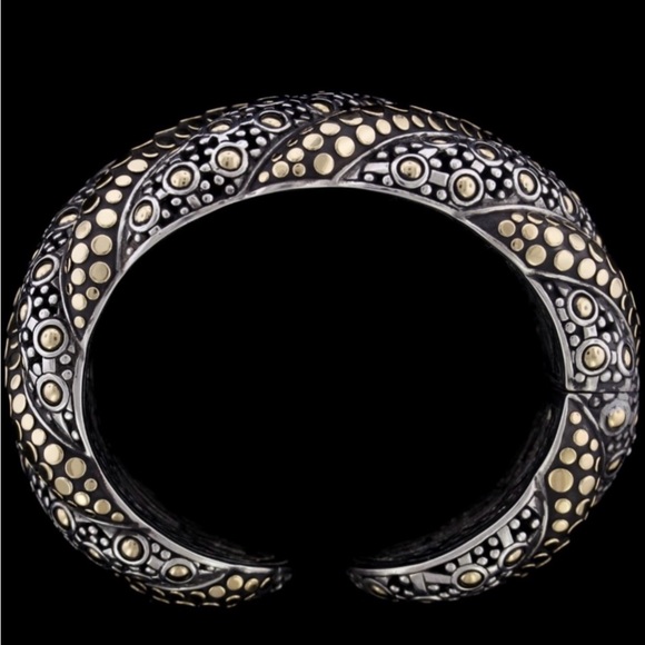 John Hardy Dot 18k Gold And 
Sterling Silver Hinge Bracelet - Picture 7 of 7